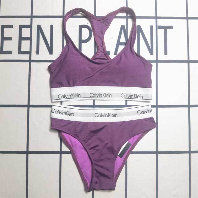Letter Design Sport Swimsuit Set