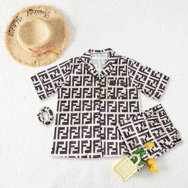Printed Silk Casual Two Piece Pajamas