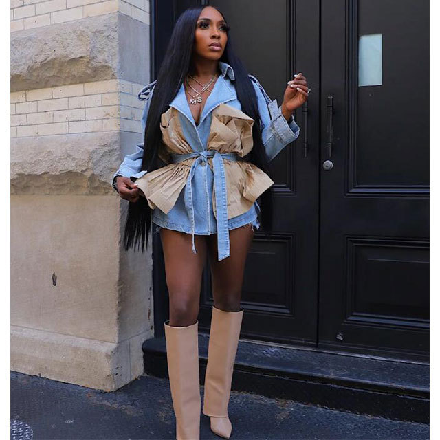 Peplum Denim Jacket