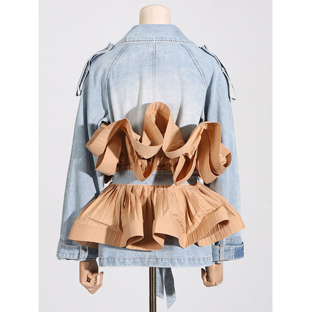 Peplum Denim Jacket
