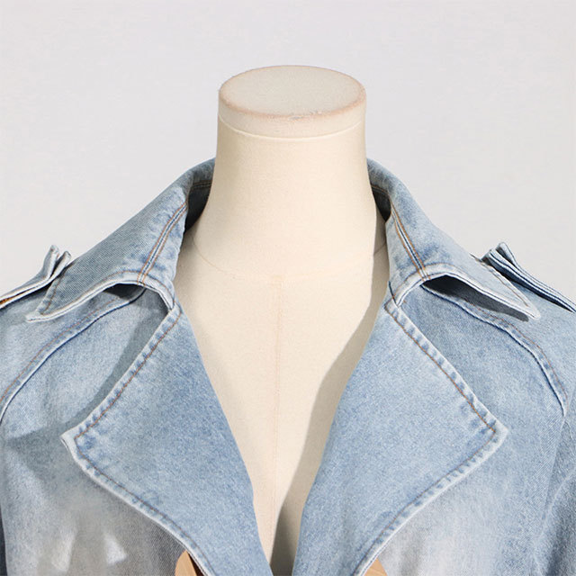 Peplum Denim Jacket