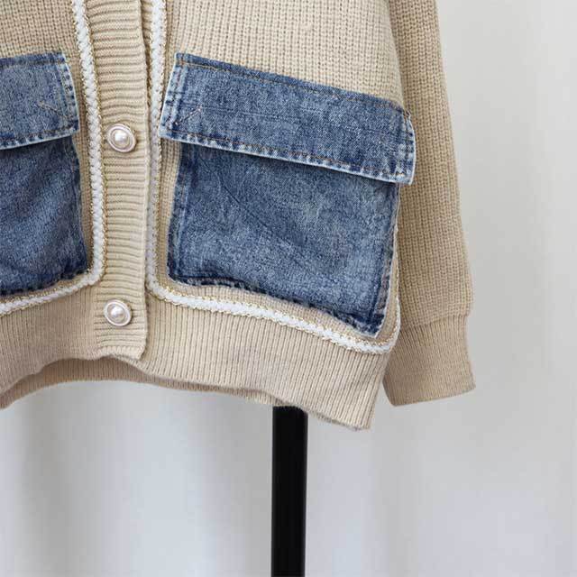 Fashionable V Neck Sweater Cardigan