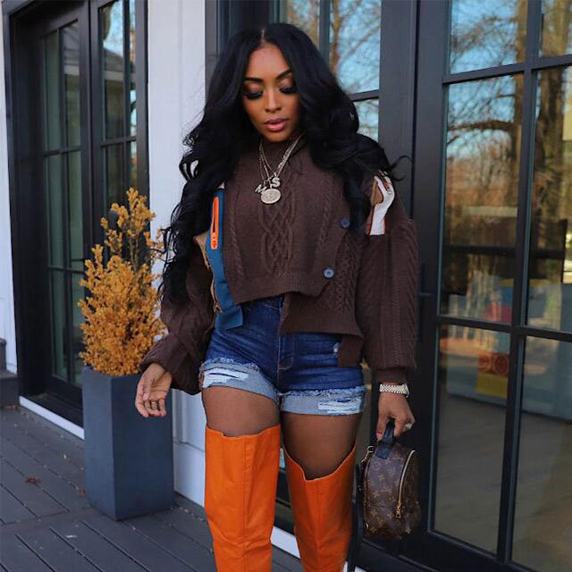Color Block Patchwork Style Sweater