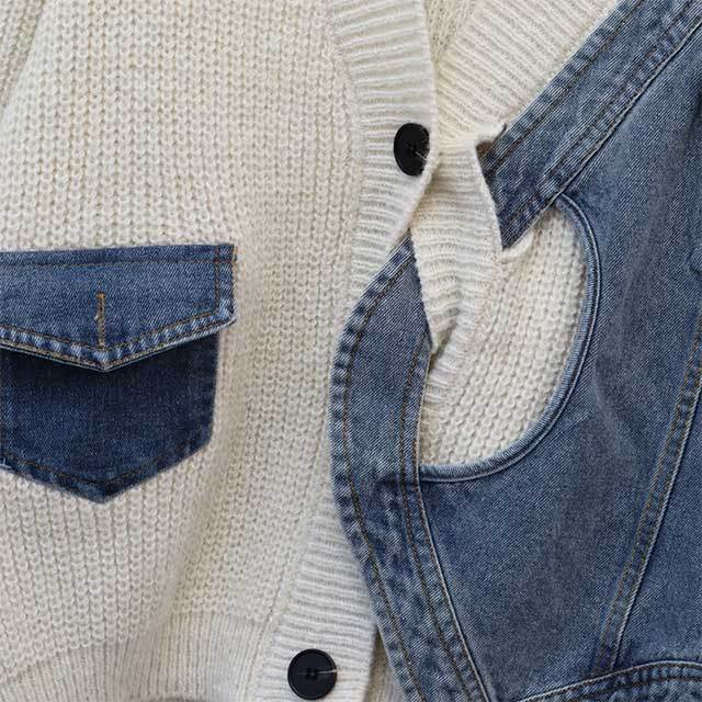 Twisted Design Knitted Cardigan