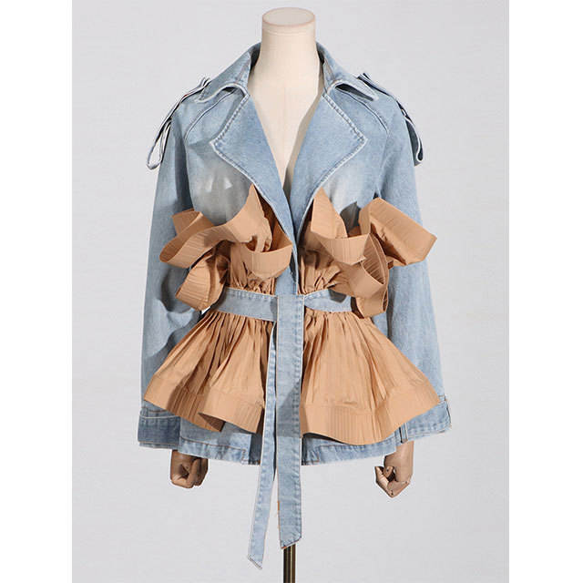 Peplum Denim Jacket