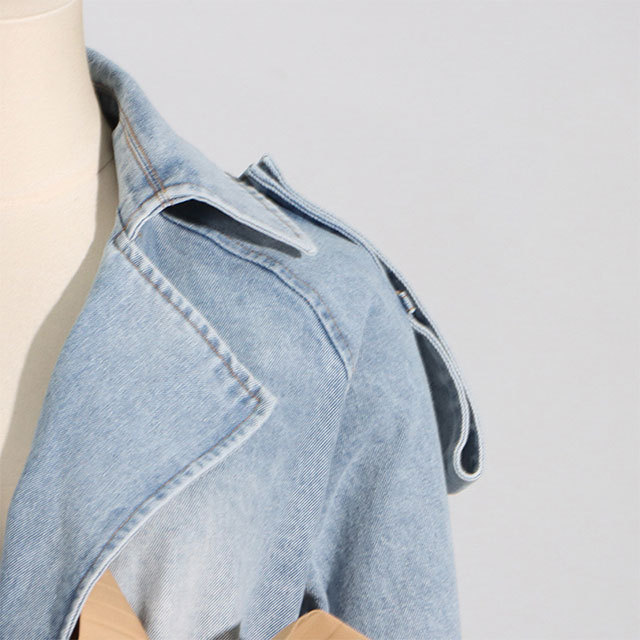 Peplum Denim Jacket