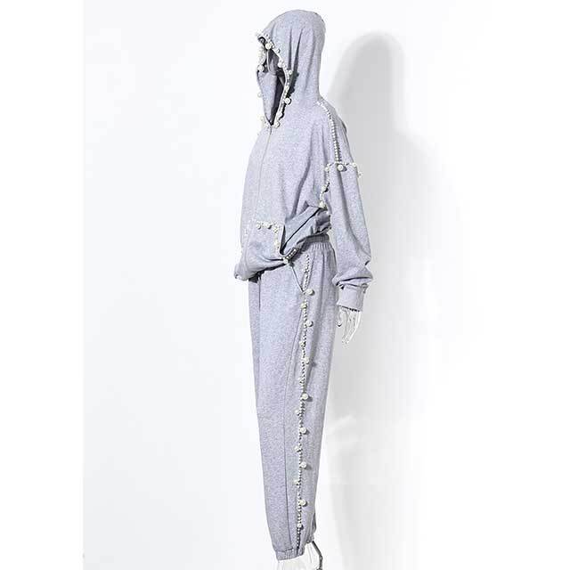Pearl Hooded Sweatsuit Set