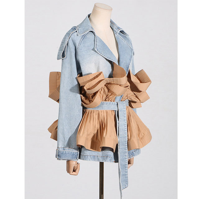 Peplum Denim Jacket