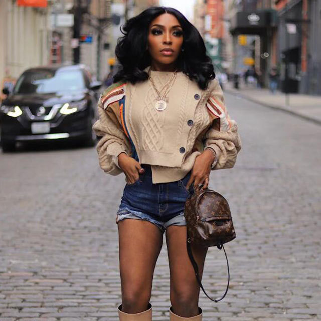 Color Block Patchwork Style Sweater