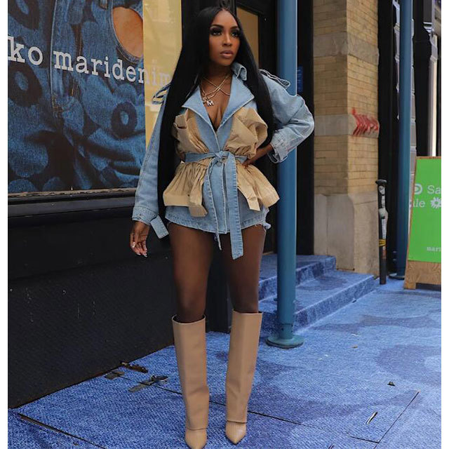 Peplum Denim Jacket