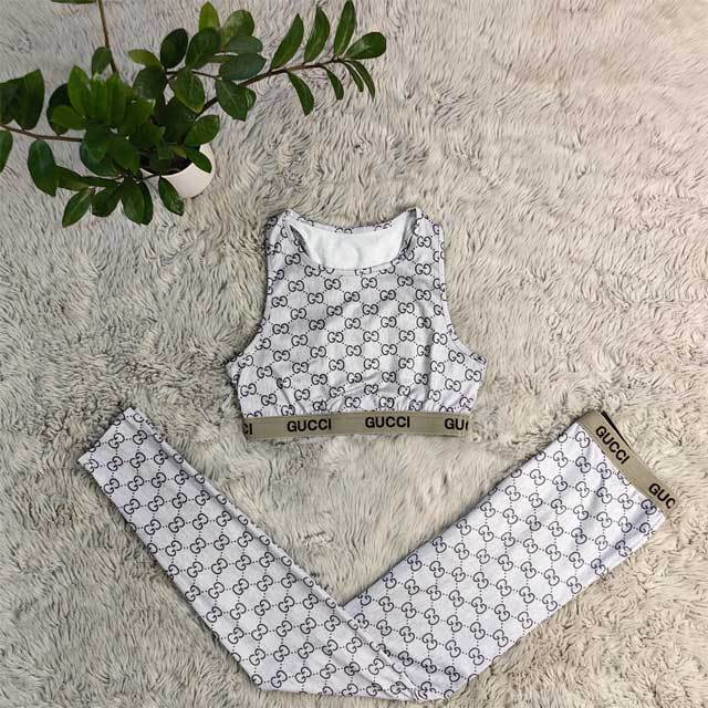 Printed Tank Top Skinny Jogging Suit