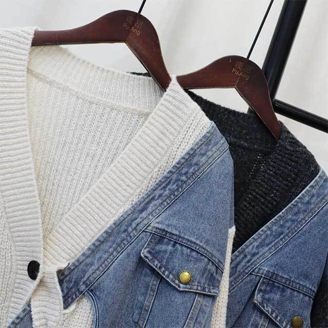 Twisted Design Knitted Cardigan