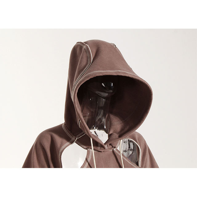 Hollow Out Hooded Hoodies