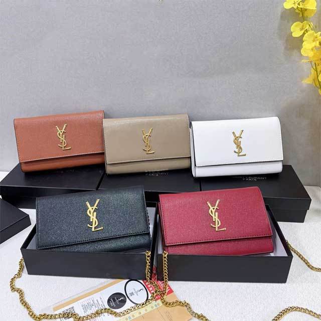 Metal Logo Leather Fashion Messenger Bag