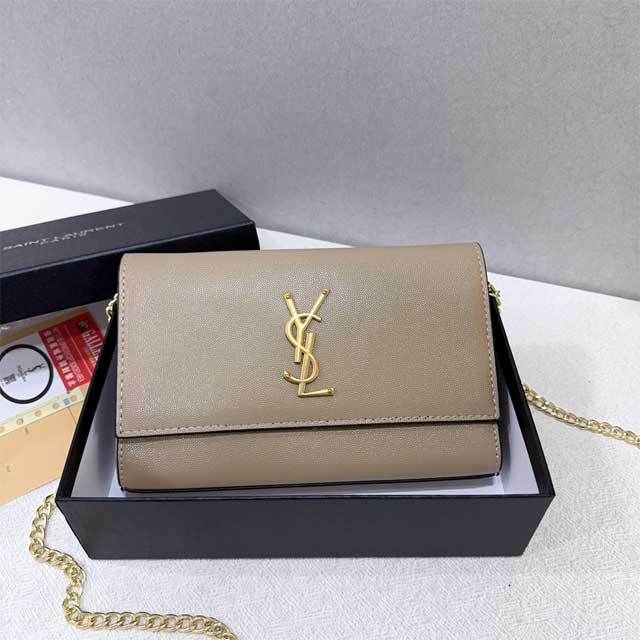 Metal Logo Leather Fashion Messenger Bag