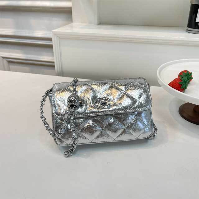 Metal Logo Leather Fashion Messenger Bag