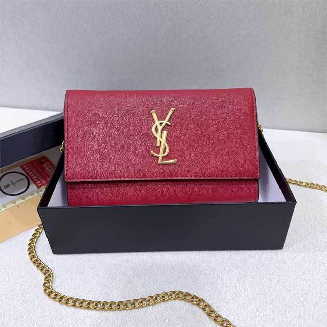 Metal Logo Leather Fashion Messenger Bag