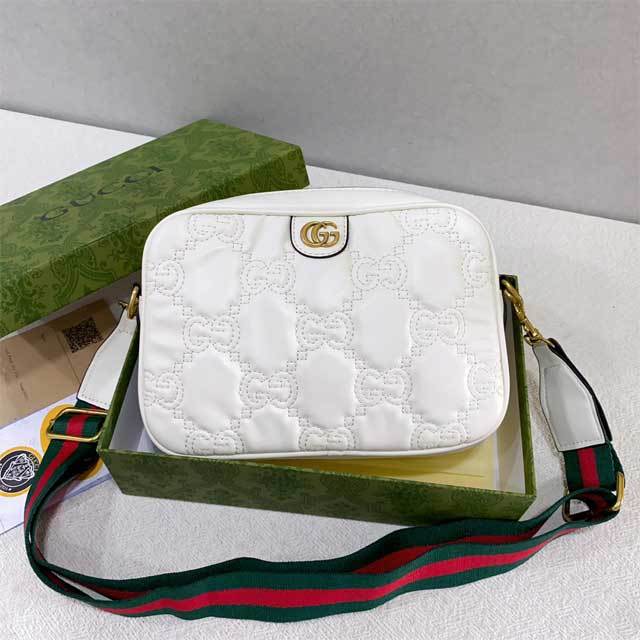 Striped Leather Fashion Crossbody Bag