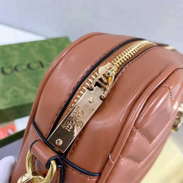Striped Leather Fashion Crossbody Bag