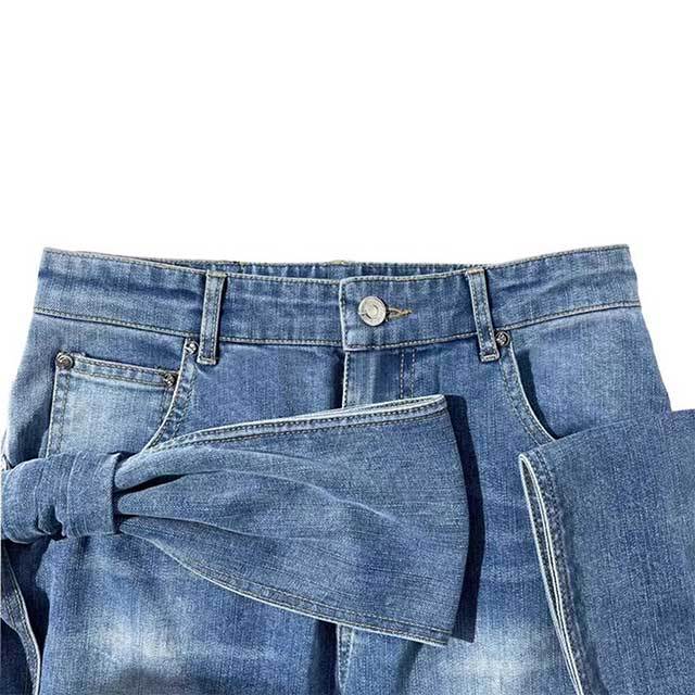 Take A Bow Denim Pant Set