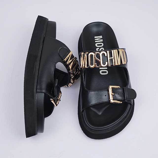 Adjustable Straps Open Toe Flat Slippers