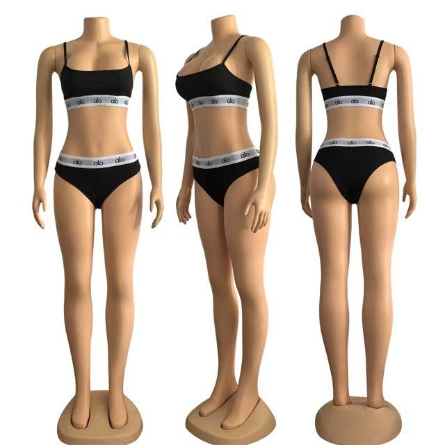 Letter Print Sport Two Piece Set
