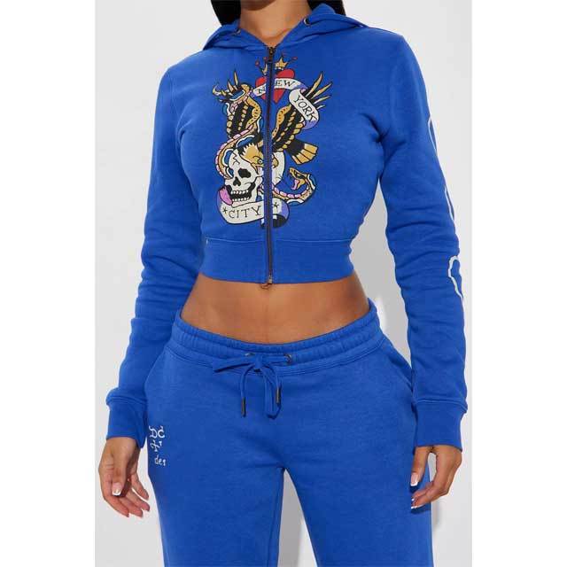 Printed Casual Fall Tracksuit Set