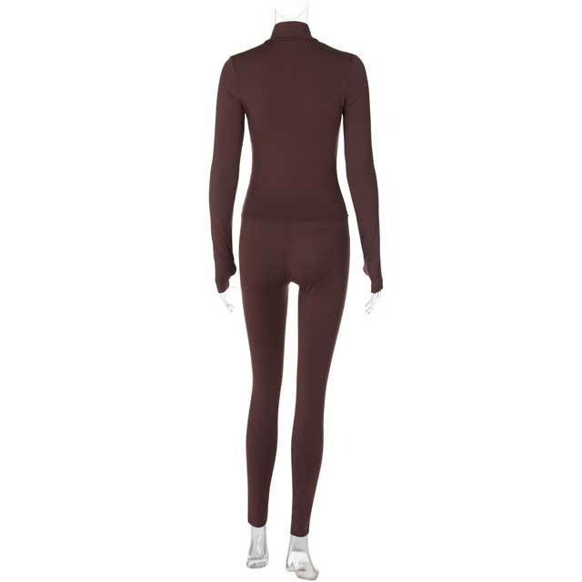 Basic Long Sleeve Casual Jogging Suit
