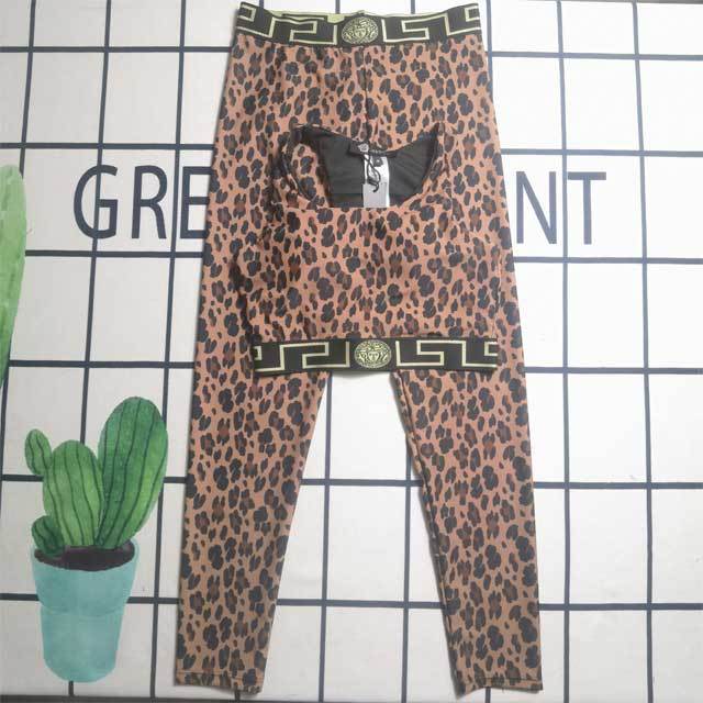 Leopard Print Skinny Jogging Suit