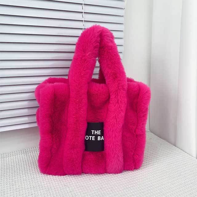 Luxury Design Faux Fur Handbag