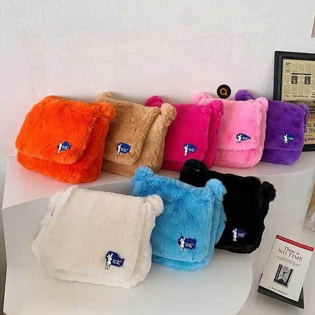 Faux Fur Shoulder Bag