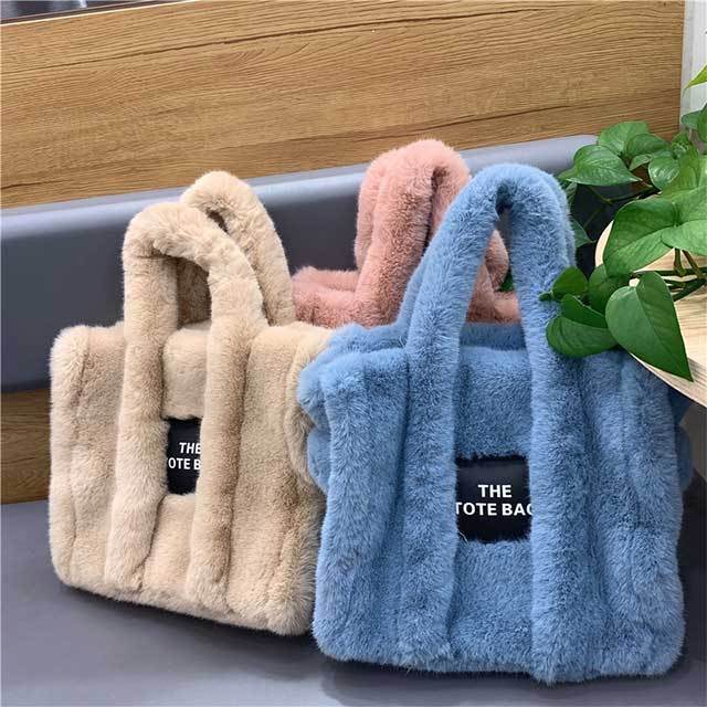 Luxury Design Faux Fur Handbag