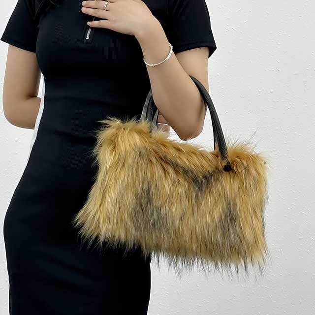Fluffy Large Capacity Faux Fur Handbag