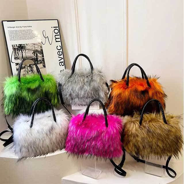 Fluffy Large Capacity Faux Fur Handbag