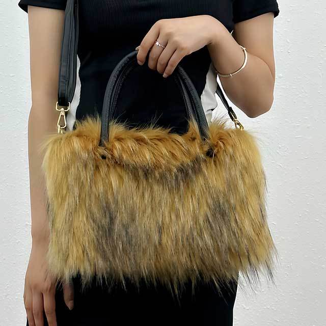 Fluffy Large Capacity Faux Fur Handbag