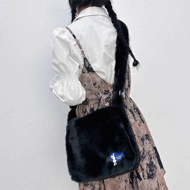 Faux Fur Shoulder Bag