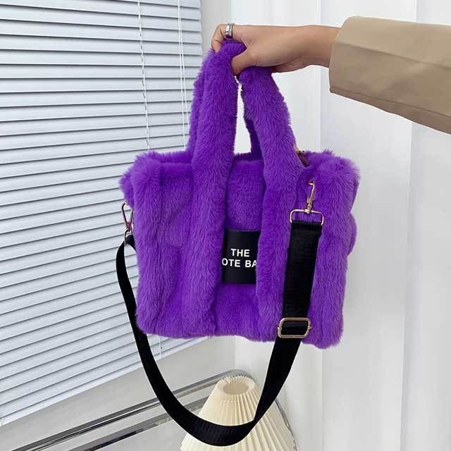 Luxury Design Faux Fur Handbag