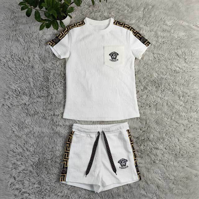 Fashion Embossing Casual Short Set
