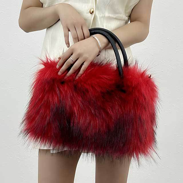 Fluffy Large Capacity Faux Fur Handbag