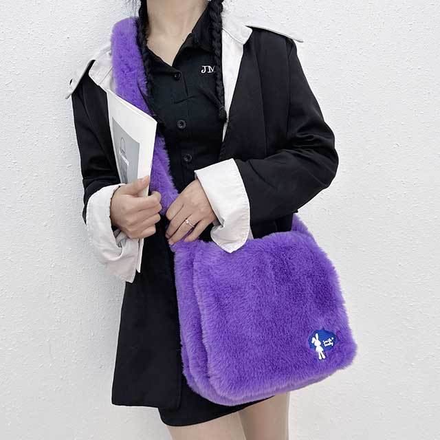 Faux Fur Shoulder Bag