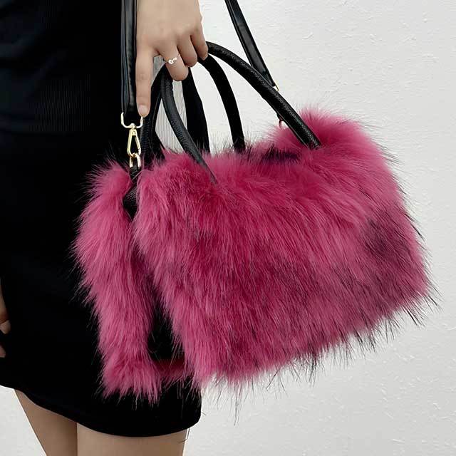 Fluffy Large Capacity Faux Fur Handbag