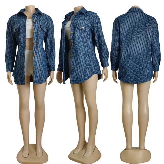 Fashion Long Sleeve Denim Jacket