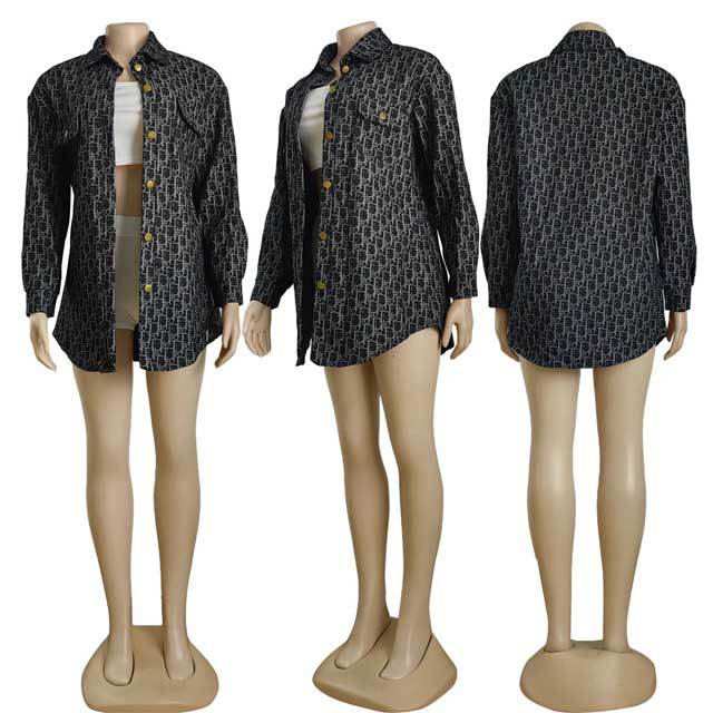 Fashion Long Sleeve Denim Jacket