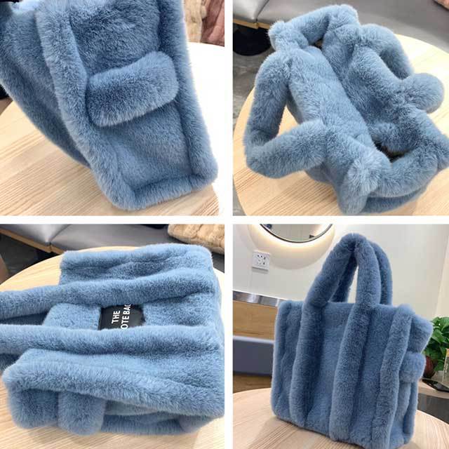 Luxury Design Faux Fur Handbag