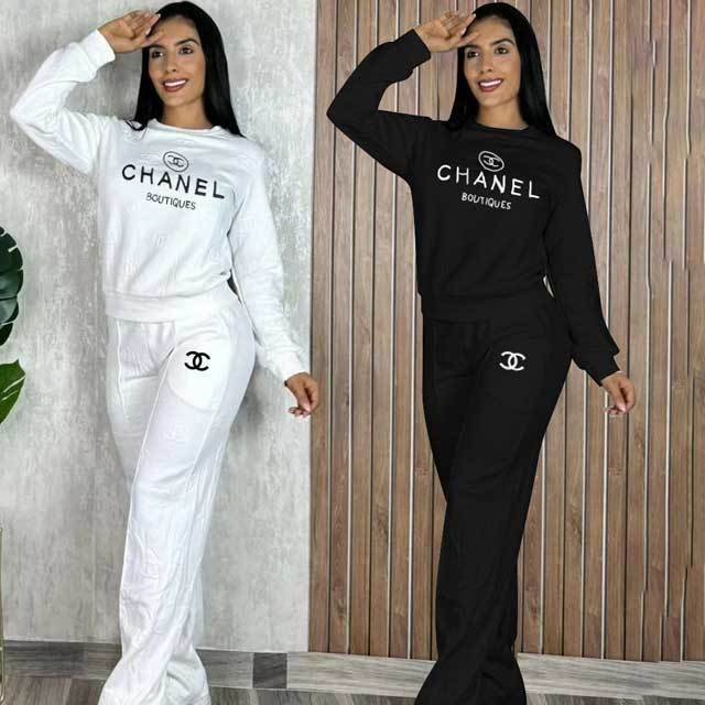 Embroidery Embossing Casual Women Jogging Suit