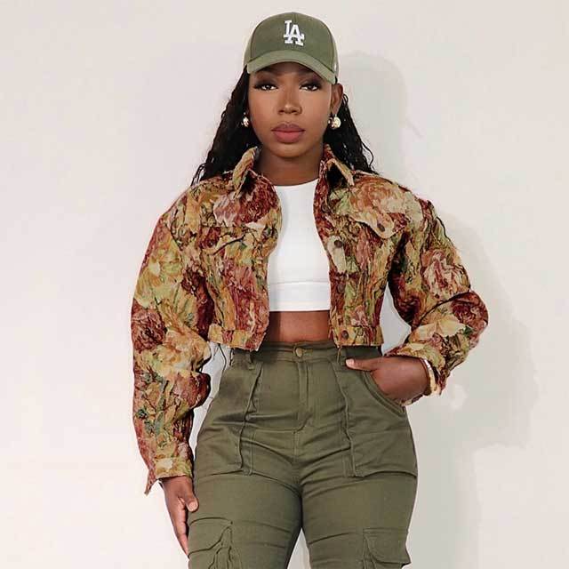 Vintage Jacquard Crop Cardigan Jacket