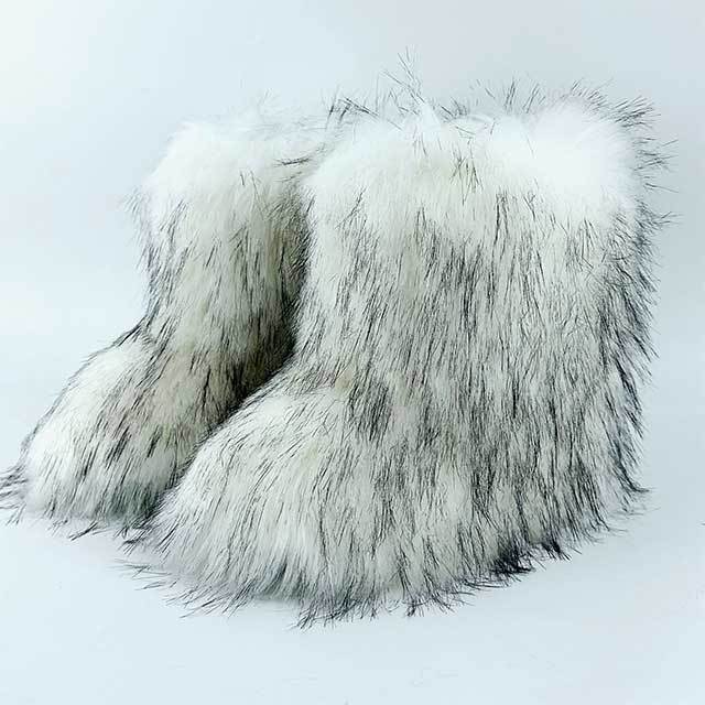 Fluffy Fuzzy Snow Boots