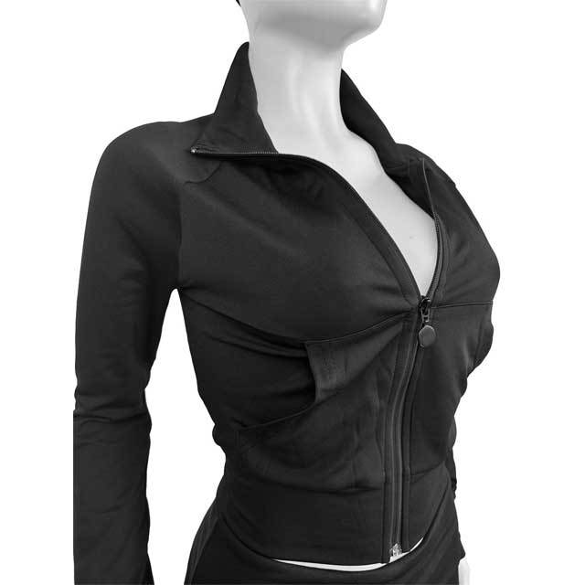 Basic Zipper Top Fall Jogging Suit