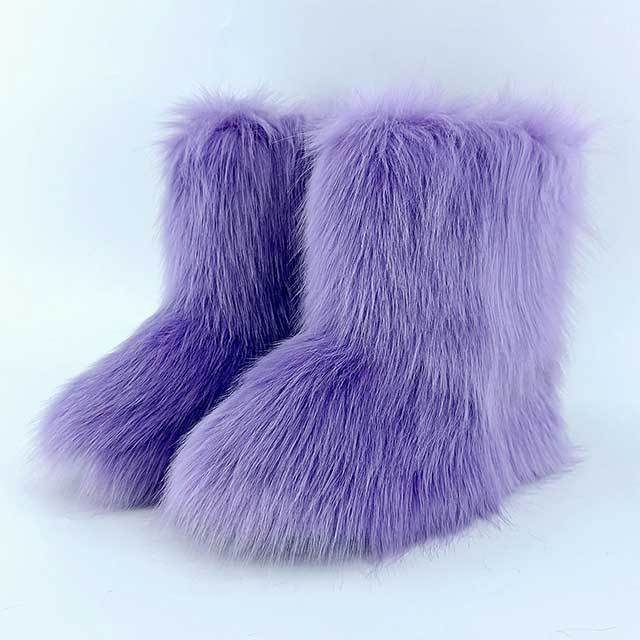 Fluffy Fuzzy Snow Boots