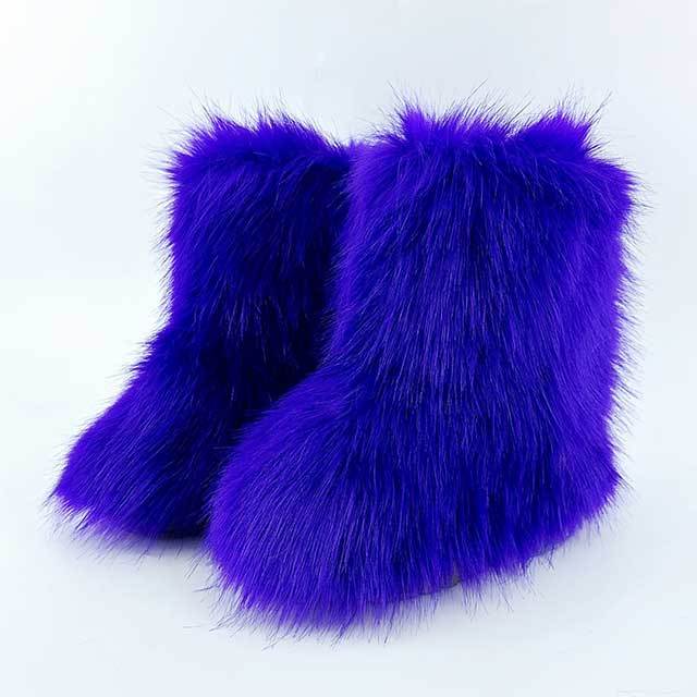 Fluffy Fuzzy Snow Boots